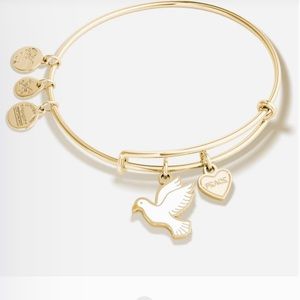 🕊️Alex and Ani Peace Dove Duo Charm Bangle Bracelet